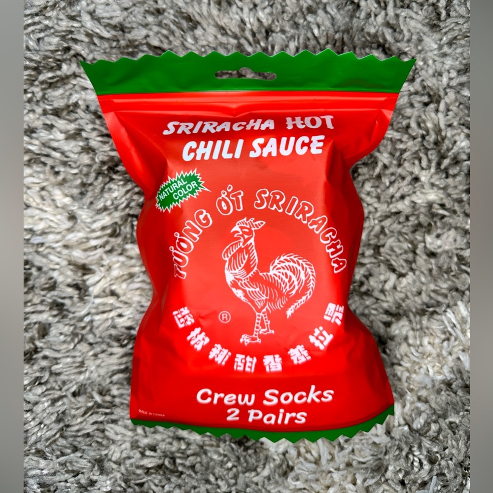 Mad Engine Huy Fong Sriracha crew socks pack